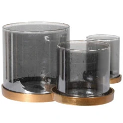 Bronze Trio Candle Holders