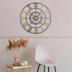 Thomas Kent Evening Star Brass Grand Wall Clock