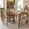 Stockholm Light Oak 120cm Extending Dining Table