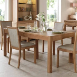 Stockholm Light Oak 120cm Extending Dining Table