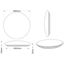 Full Moon 60cm Flush Ceiling Light 11 Full Moon 60cm Flush Ceiling Light -Housingunits ce29ea56c806e9c39c05783e6ff21737 1