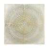 Antiqued White & Gold Metal Wall Art
