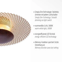 Bronze Shadow Round Ceiling & Wall Light -Housingunits ce475d16880858cfa943a25d36481a13 1