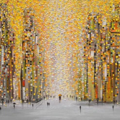 Abstract Sunny City 3D Painting