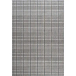 Oslo Check Grey Rug Collection