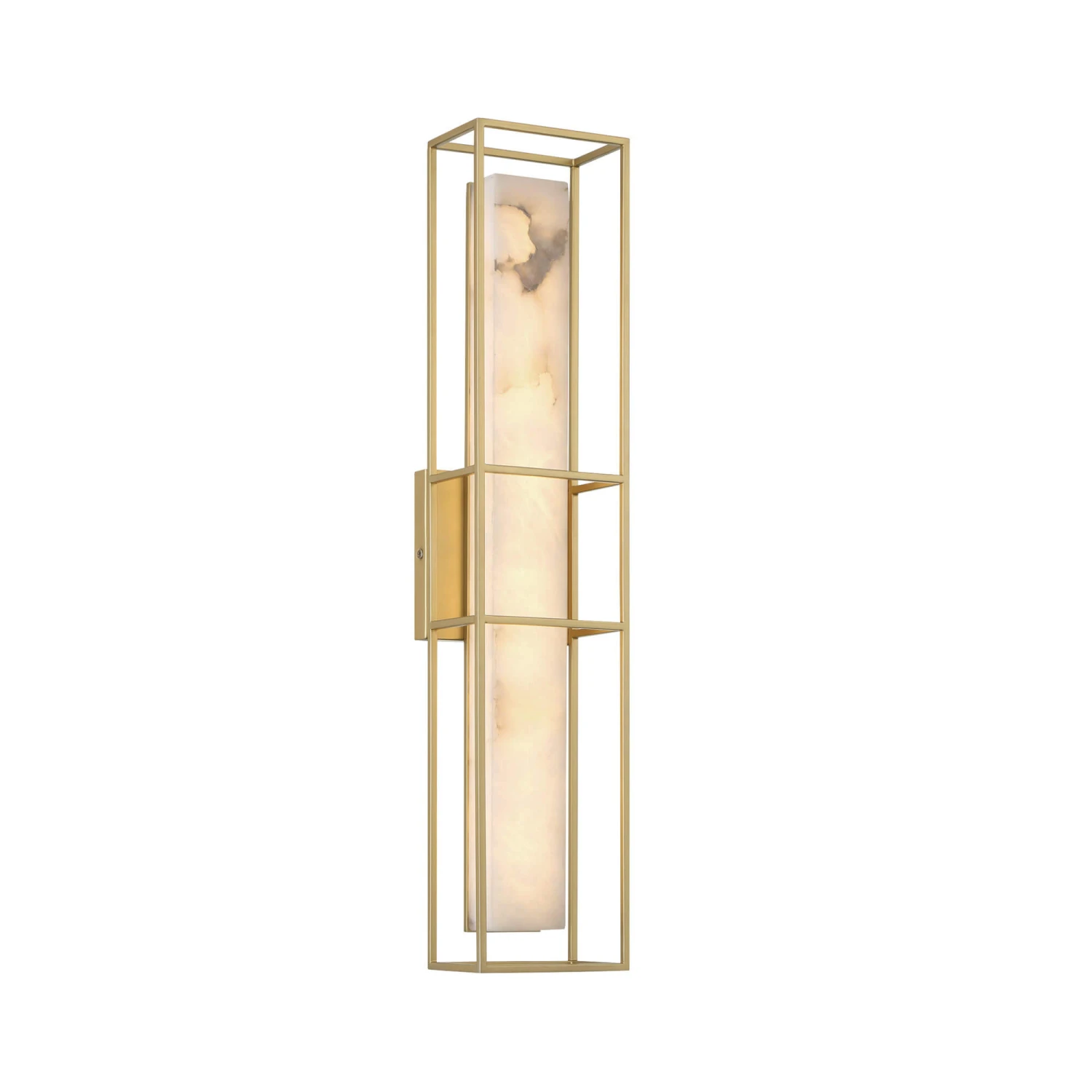 Quintiesse Blakley 21" Gold Albaster Vertical Wall Light 2 Quintiesse Blakley 21" Gold Albaster Vertical Wall Light - Image 2