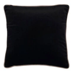 Two Faced Black & Cream Large Cushion
