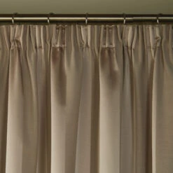 Laura Ashley Lille Stripe Truffle Natural 88" X 72" Pencil Pleat Curtains -Housingunits d090961bab2634f64695d33a558a4d80 4