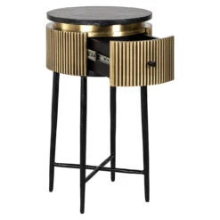 Ivette Gold Side Table -Housingunits d0d392373dc2ecbaea95f8fdabbae6de