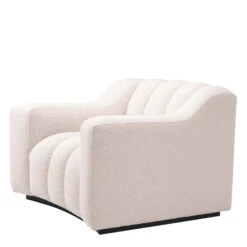 Eichholtz Kelly Armchair In Boucle Cream Fabric -Housingunits d0eb46ee596d9e12cab28c4201cae140
