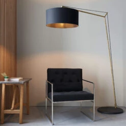 Angle Extra Large Brass Floor Lamp -Housingunits d18360567be9e6ed68b1ddc1f5b8939a