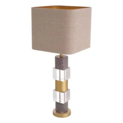 Eichholtz Cullingham Grey Table Lamp & Linen Shade -Housingunits d1878c60f94ded3831c39a0492dcc21c
