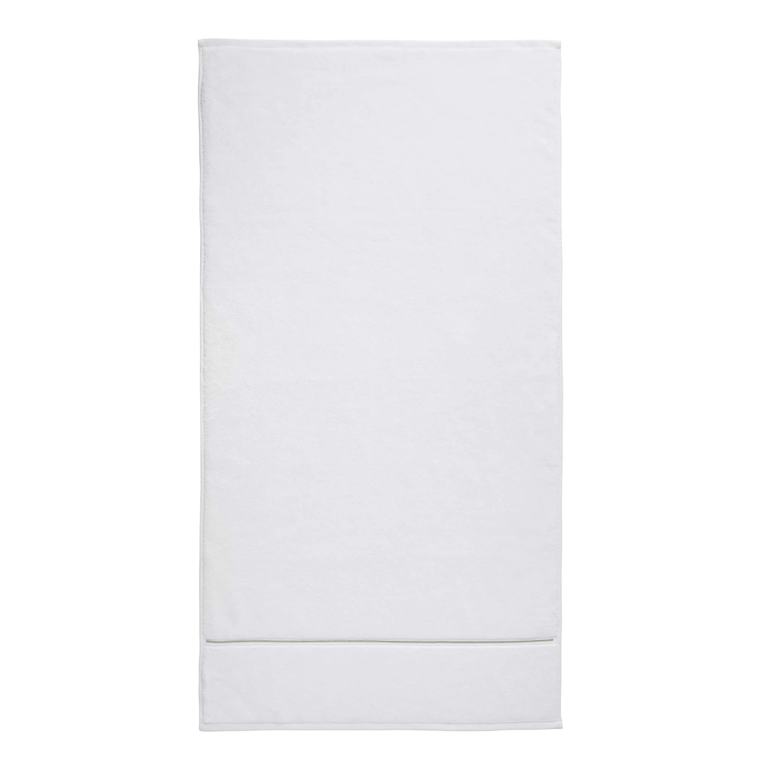 White Satin Stitch Bath Towel 2 White Satin Stitch Bath Towel - Image 2
