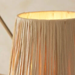 Wriggle Aged Brass 3 Light Pendant With Raffia Shades -Housingunits d1bc1f7d04353ddc736546a838e6482a