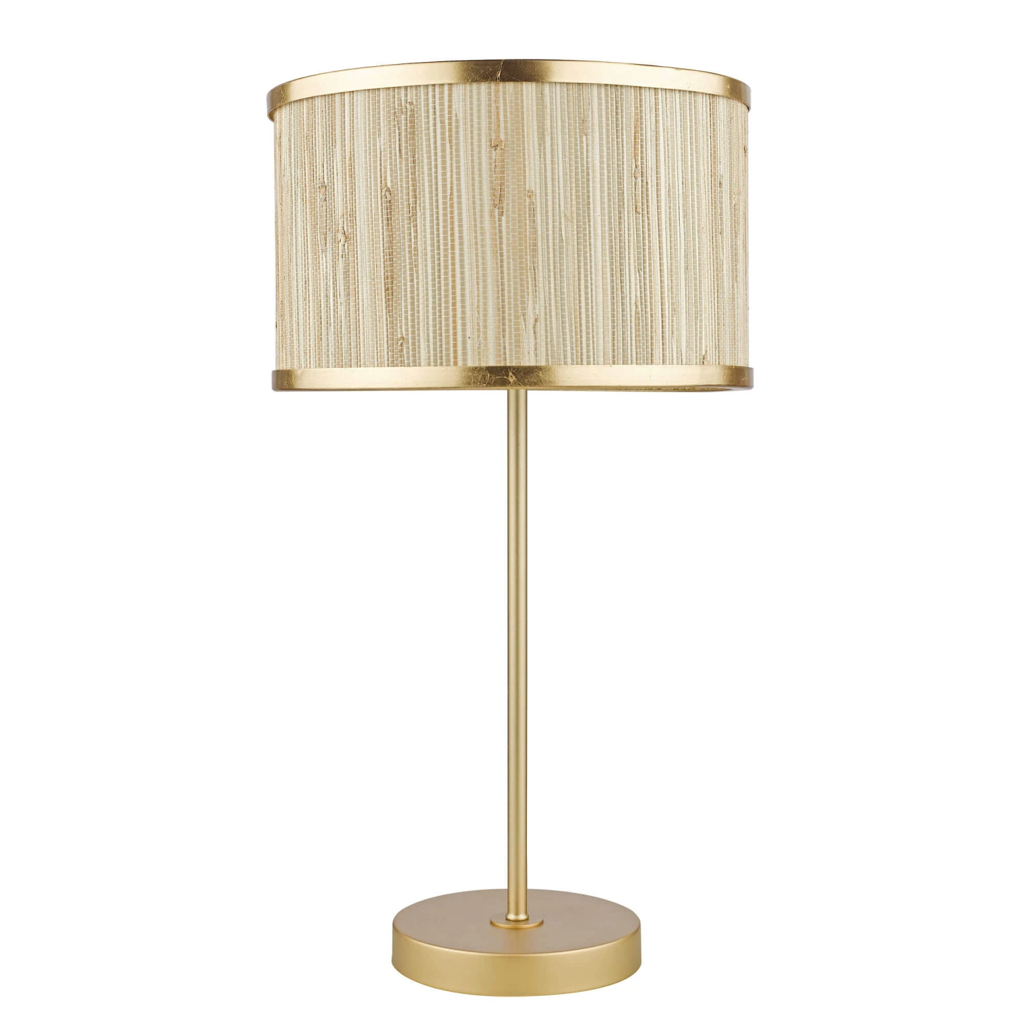 Fenella Gold & Seagrass Table Lamp 2 Fenella Gold & Seagrass Table Lamp - Image 2