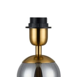 Ariah Brass Gold & Smoke Fade Glass Tubular Table Lamp Base -Housingunits d375b88529b5d19ccfaf39499f2badcd
