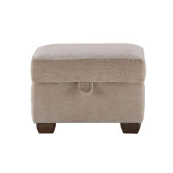 Haddon Imperial Oyster Fabric Maine Footstool With Storage