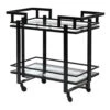 Renee Black Drinks Trolley Two Tier