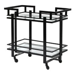 Renee Black Drinks Trolley Two Tier