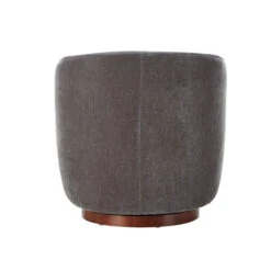 Elliot Swivel Armchair In Coal Amigo Dark Grey Fabric -Housingunits d4d5d92001cdb82836e3edd5839ee9bb