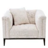 Eichholtz Cesare Armchair In Lyssa Off-White Fabric