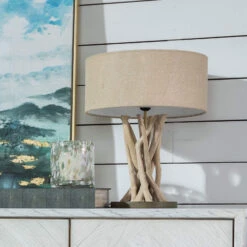 Driftwood Table Lamp With Natural Jute Shade -Housingunits d5147f0a375e1e0946649f2edd54d485