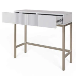 Frank Olsen Iona White Console Table -Housingunits d59bf0c8c38d0aa651f0842e7715b2c8 1