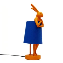 Orange Modest Rabbit 50cm Table Lamp With Blue Shade -Housingunits d5c50a494408de5cfe8f0d589ab6808c