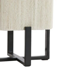 Wyn Square Black 39cm Table Lamp With Cream Rope Shade -Housingunits d6af7100fc8f5fba5d3b2d003796e148