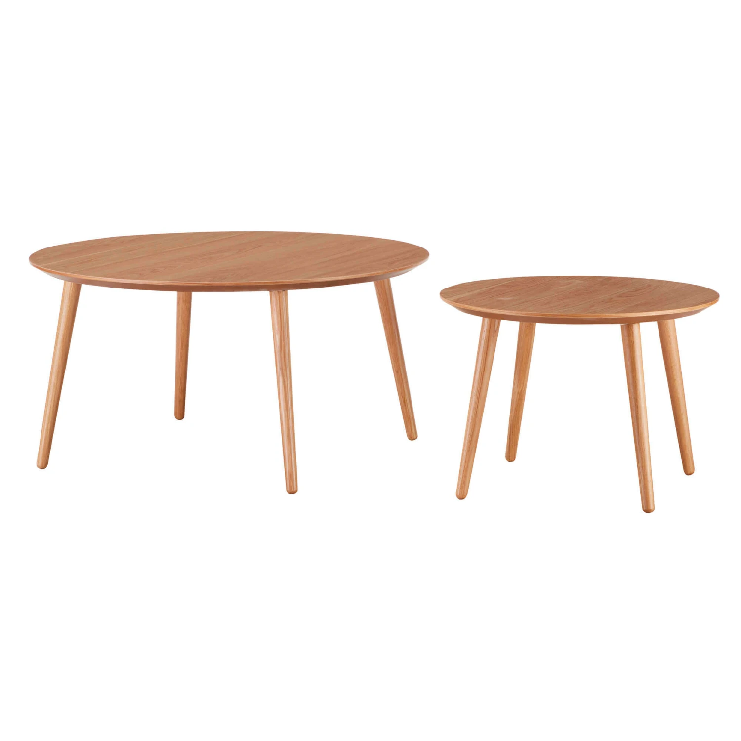 Aarhus Round Natural Oak Side Tables 1 Aarhus Round Natural Oak Side Tables
