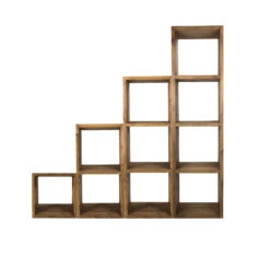 Old Wood Reclaimed Timber Indiana Brown Three Storage Cube -Housingunits d7f028f83b02d4a3f64c0241f0ca76dc