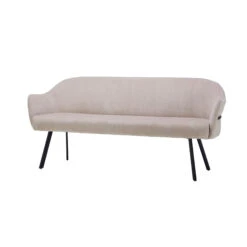 Faith Beige Fabric Dining Bench