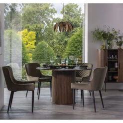 Annika Smoked Oak Slatted Sliding 2 Door Cabinet -Housingunits d8d4218221b8b48b87990ebe7269d00c