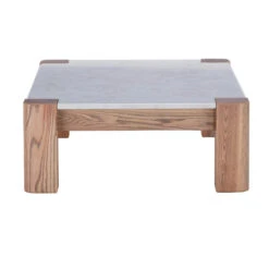 Tivoli Brushed Oak Coffee Table With Marble Top -Housingunits d93d039d0a9ae345725ea8b959541e66