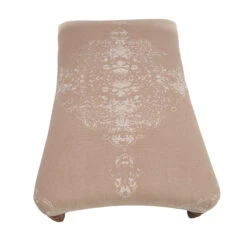 Tetrad Jacaranda Beige Patterned Fabric Large Curved Footstool -Housingunits da35864dba560067b71d7bb9dd5360f7 1