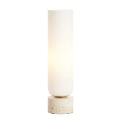 Terazo Sand 47cm Table Lamp With Opal Glass Shade -Housingunits da738ccab165f975e942de11949fdb29