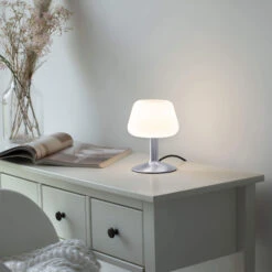 Till Chrome Touch Table Lamp