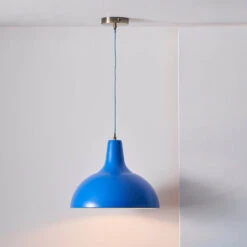 Designers Guild Tortona Cobalt Blue Pendant Light