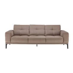 Natuzzi Editions Toledo Beige Fabric 3 Seater Sofa