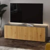 Frank Olsen Intelligent 150cm Grey Gloss & Oak TV Unit