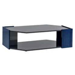 Celeste High Gloss Cobalt Blue Rectangular Coffee Table
