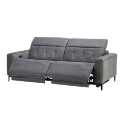 Frascati Misty Grey Fabric Power Recliner 3 Seater Sofa -Housingunits dc004398af60e76734662fa1ffe90d9f