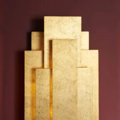 Antique Gold Leaf 2 Light Wall Light -Housingunits dc211b9885e468e5a0337deee36489dd