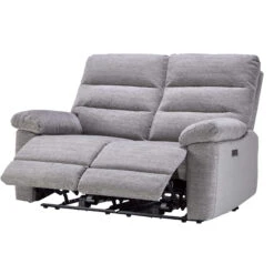 Dante Grey Fabric 2 Seater Electric Recliner Sofa -Housingunits dcb03167dd30001f734a6a9e8b465d3c