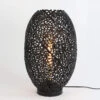 Lisbon Medium Matt Black Table Lamp