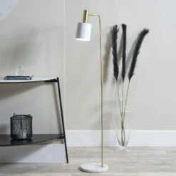 Marble White & Gold Floor Lamp