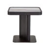Milano Black Wooden Pedestal Side Table