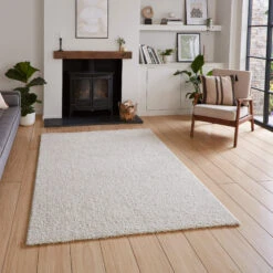 Bali Cream Shaggy Rug Collection