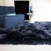 Plush Shaggy Navy 140cm X 200cm Rug