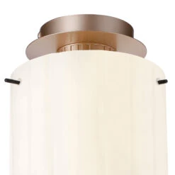 Lino Ribbed Light Gold & White Wide Line Glass Flush Ceiling Light 9 Lino Ribbed Light Gold & White Wide Line Glass Flush Ceiling Light -Housingunits e085efeab9dcb26ee2aa49ae0096efb0